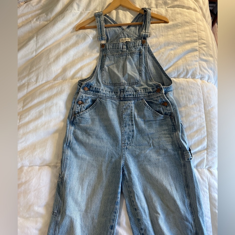 Madewell Light Blue Denim Overalls